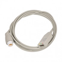 Kabel EKG do monitorowania rozłączny, 3-odprowadzeniowy kompatybilny z Mindray i Philips/HP
