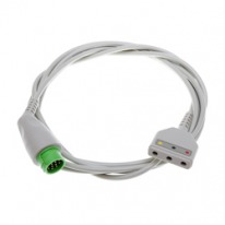 Kabel EKG do monitorowania rozłączny, 3-odprowadzeniowy kompatybilny z Emtel