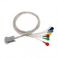 Kabel EKG do holtera nierozłączny, 7-odprowadzeniowy 90 cm kompatybilny z Aspel: Aspekt 700